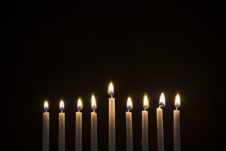 Hanukkah lights